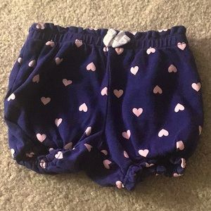 Diaper cover 18 months blue with pink hearts💕💕